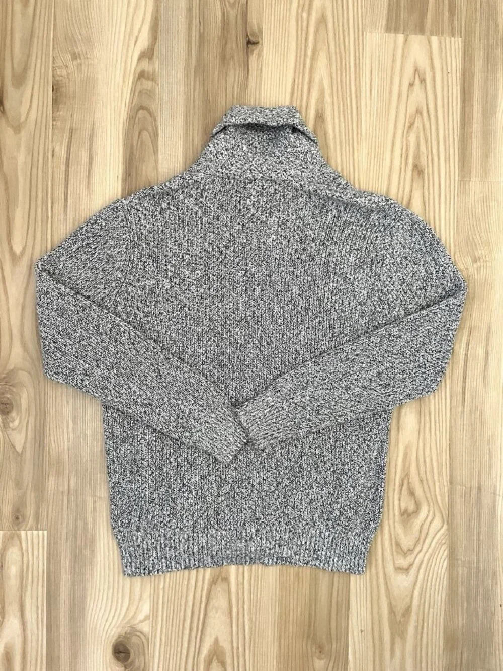 FAHERTY Cotton Cashmere Shawl Collar Cardigan Sweater Gray Marled Mens size XL